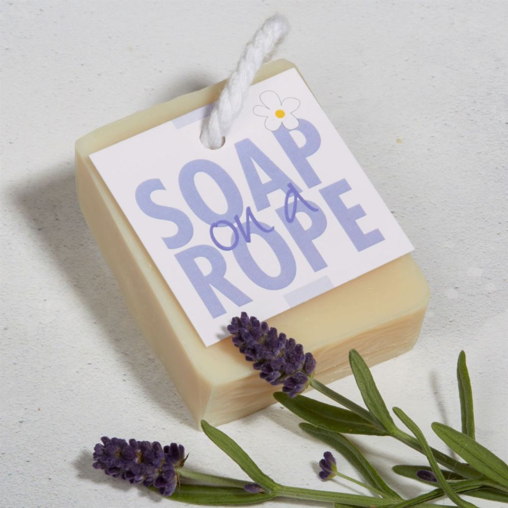 Personalised Lavender Soap on a Rope Gift