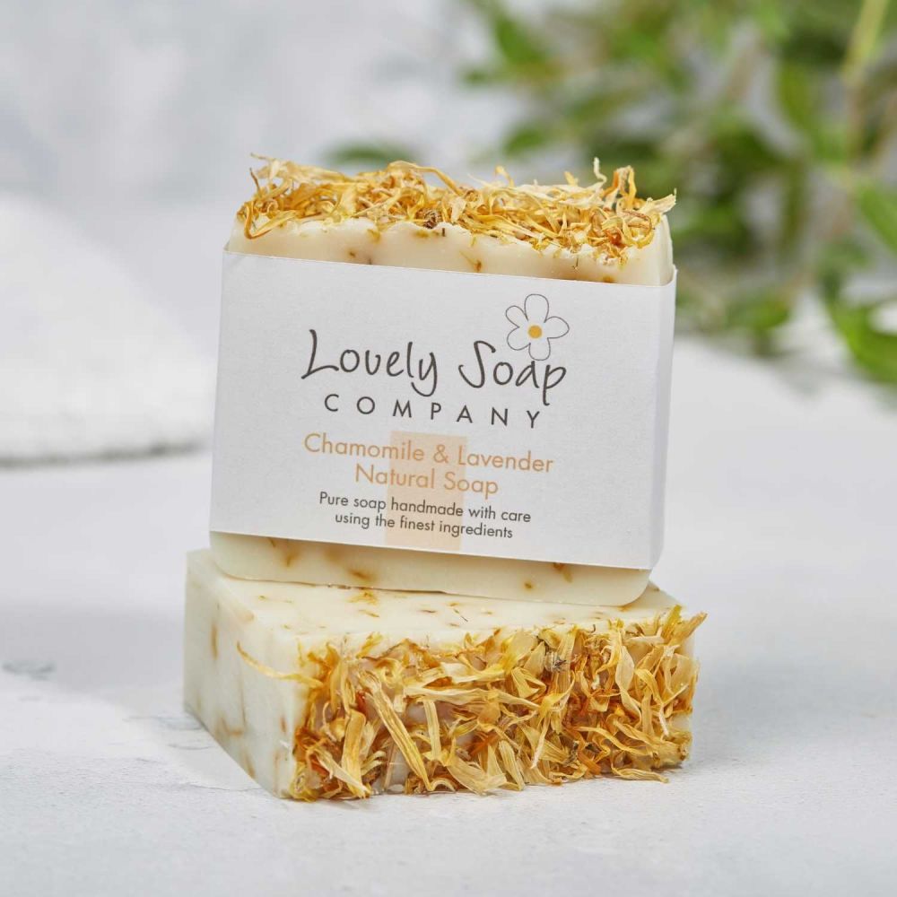 Chamomile & Lavender Natural Soap Handmade by Lovely Soap Co