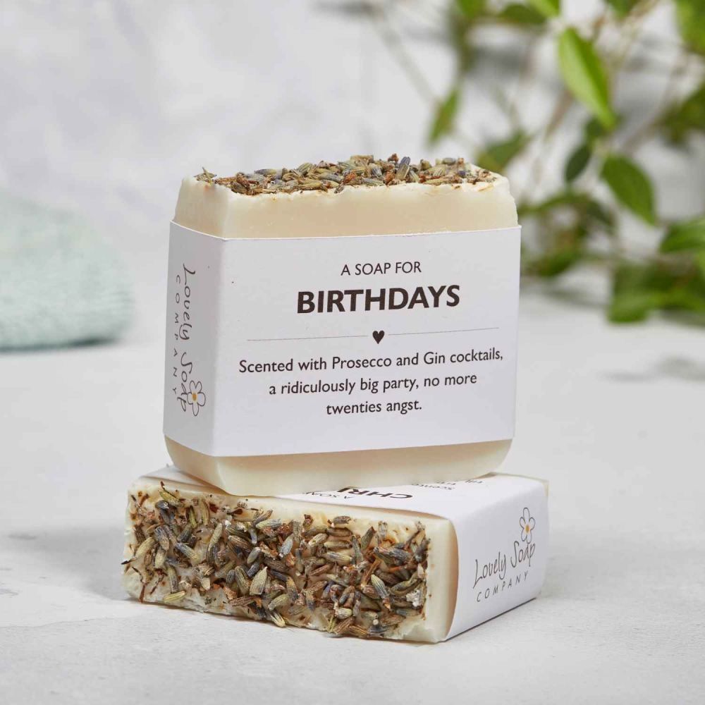 Happy Birthday Sentiments Soap Gift by Lovely Soap Co