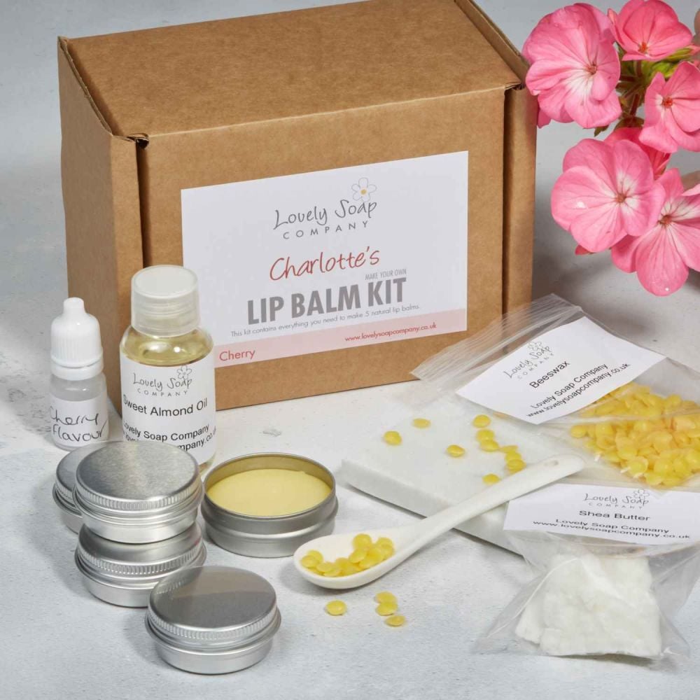Personalised Lip Balm Kit Lovely Soap Co