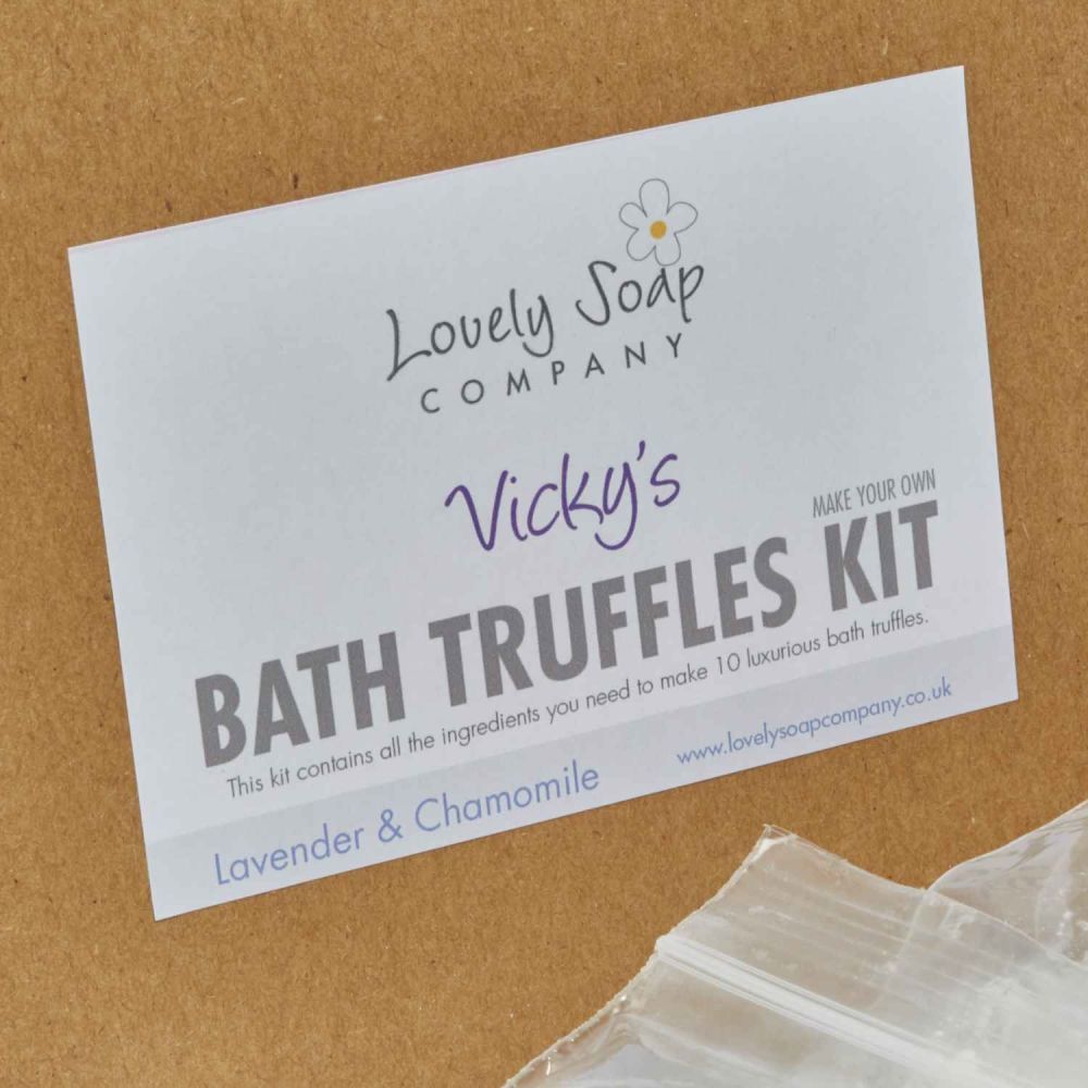 Personalised Bath Truffle Making Kit