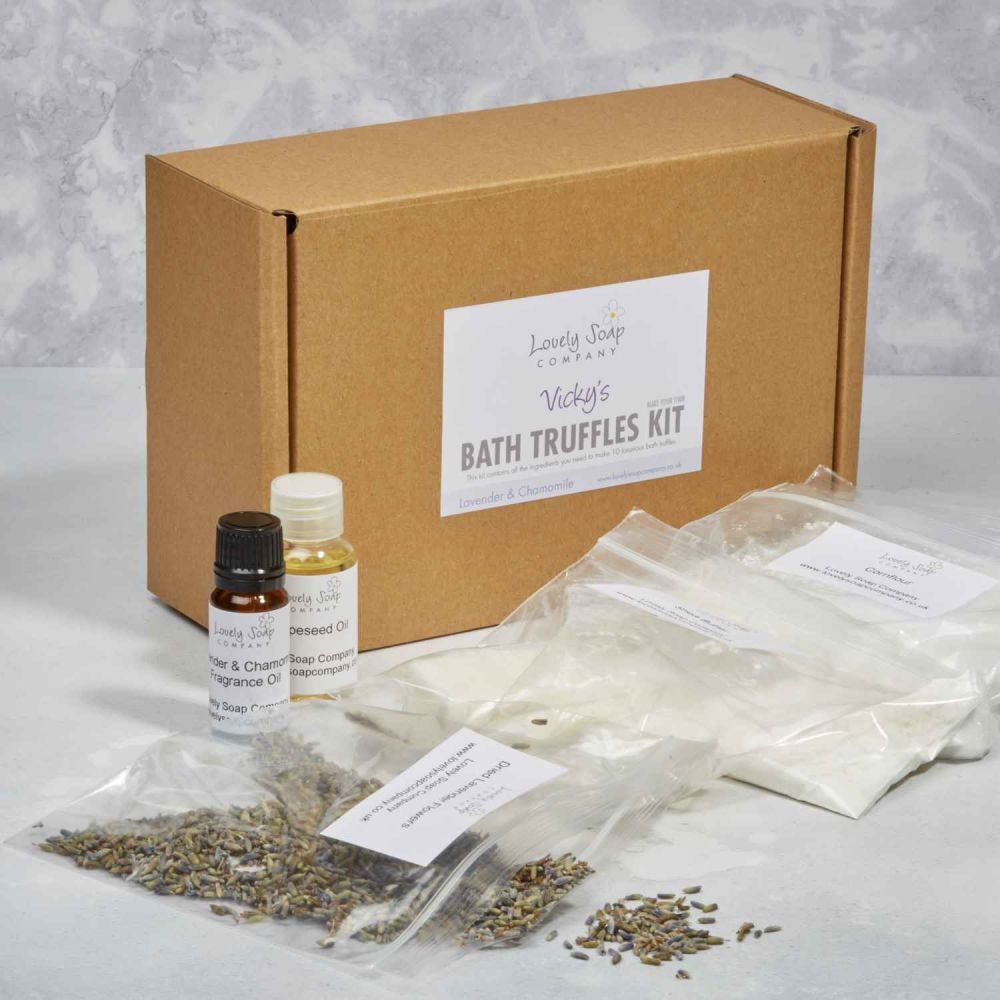 Personalised Bath Truffle Making Kit by Lovely Soap Co