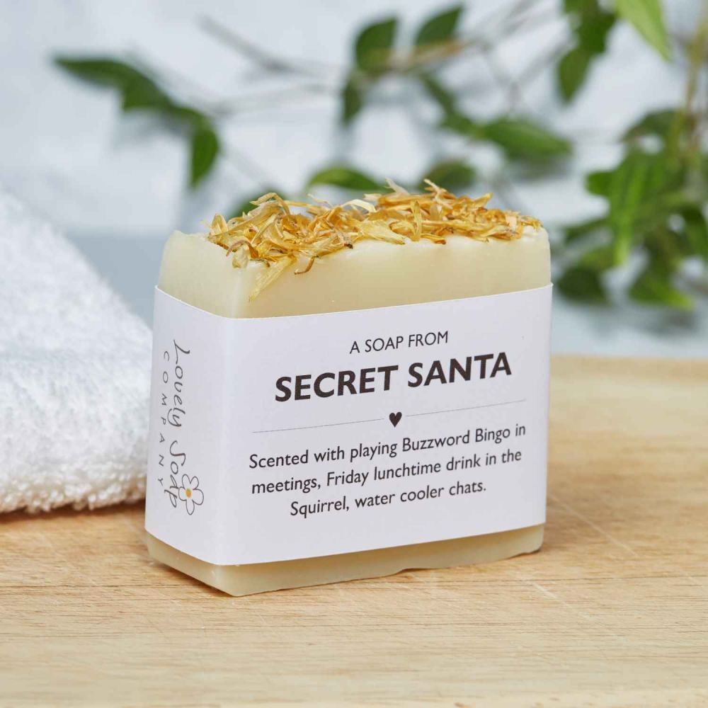Secret Santa Sentiments Soap Gift