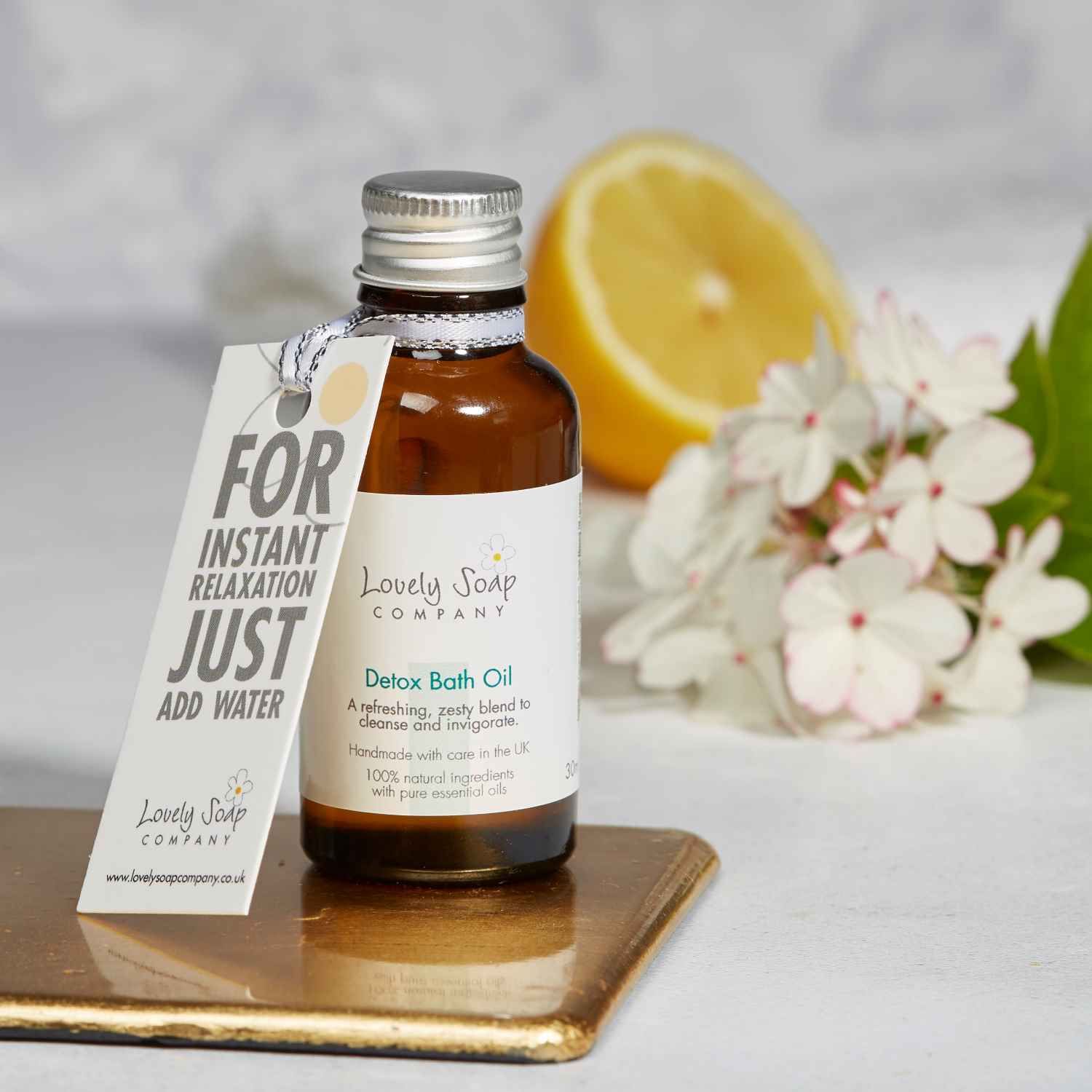Detox bath oil aromatherapy body oil Lovely Soap Co