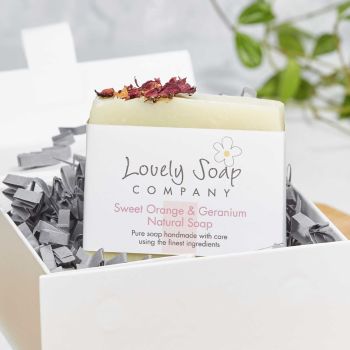 personalised handmade soap gift by Lovely Soap Co