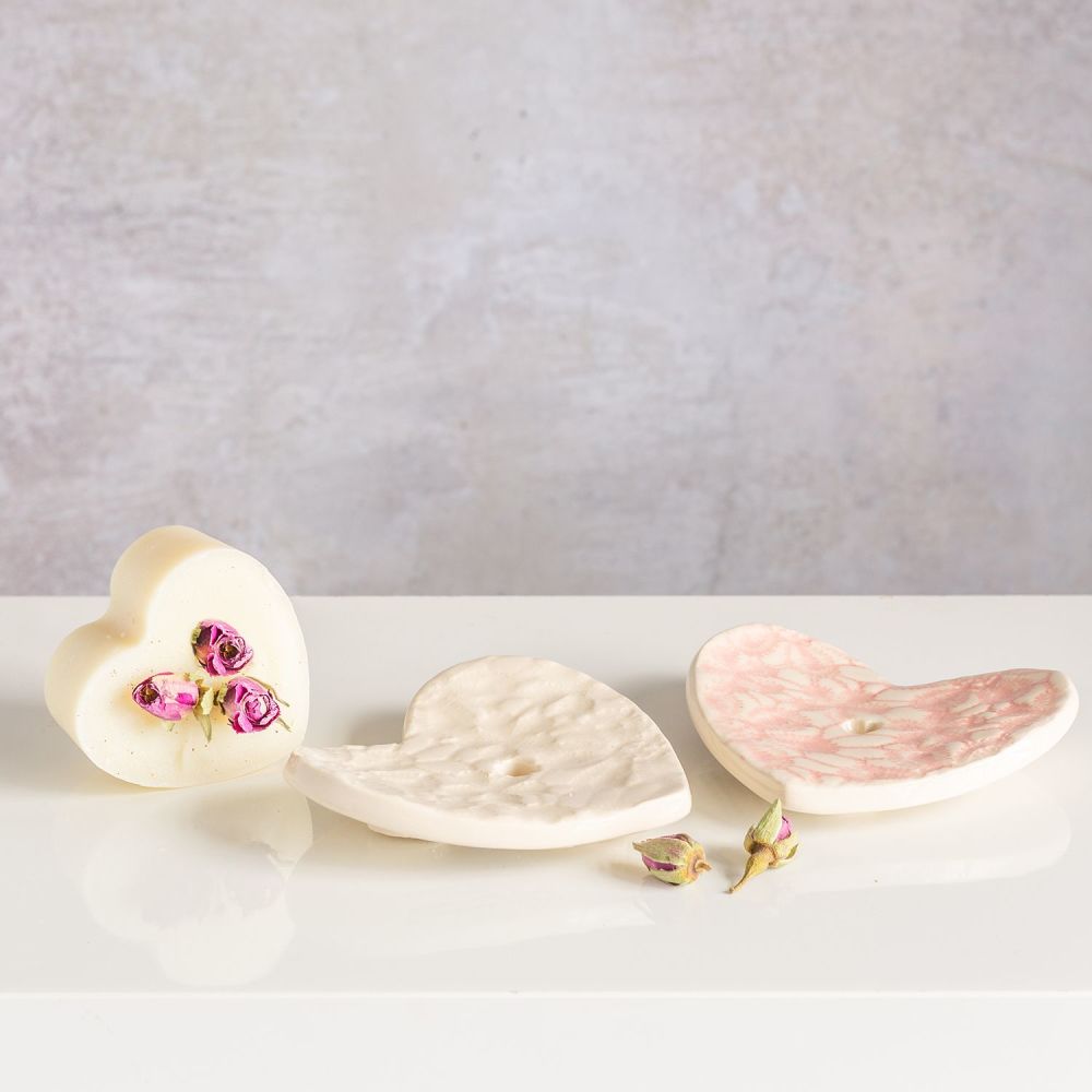 Handmade Ceramic Heart Soap Dish