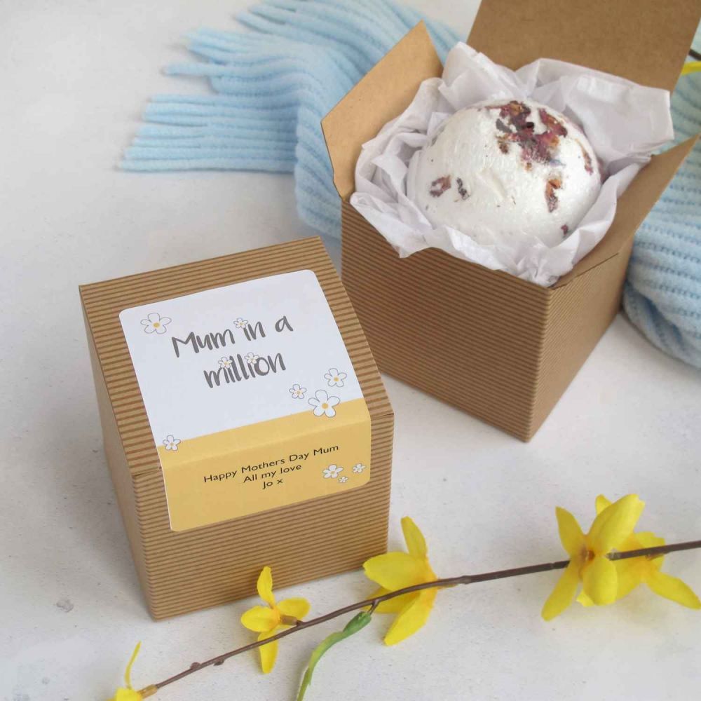 Mum's Personalised Bath Bomb Gift Lovely Soap Co