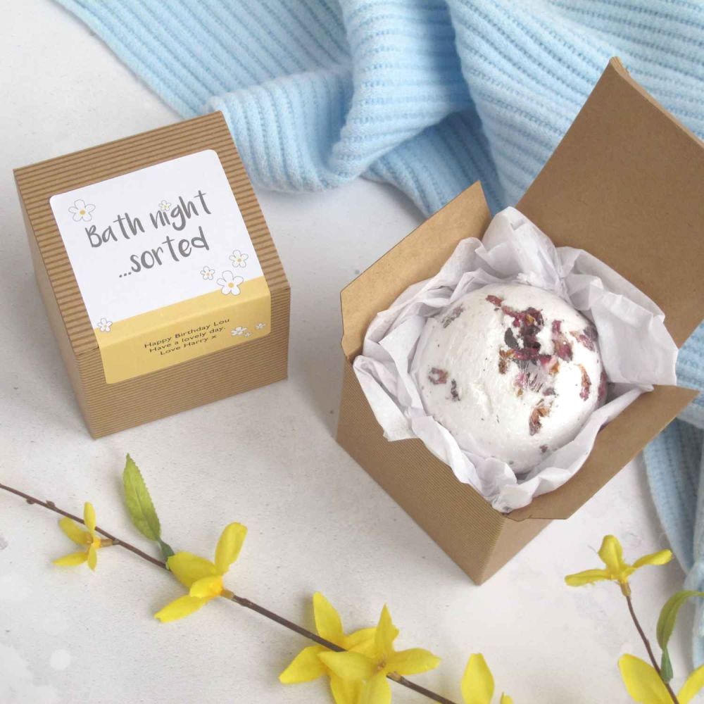 Personalised Bath Bomb Gift Lovely Soap Co