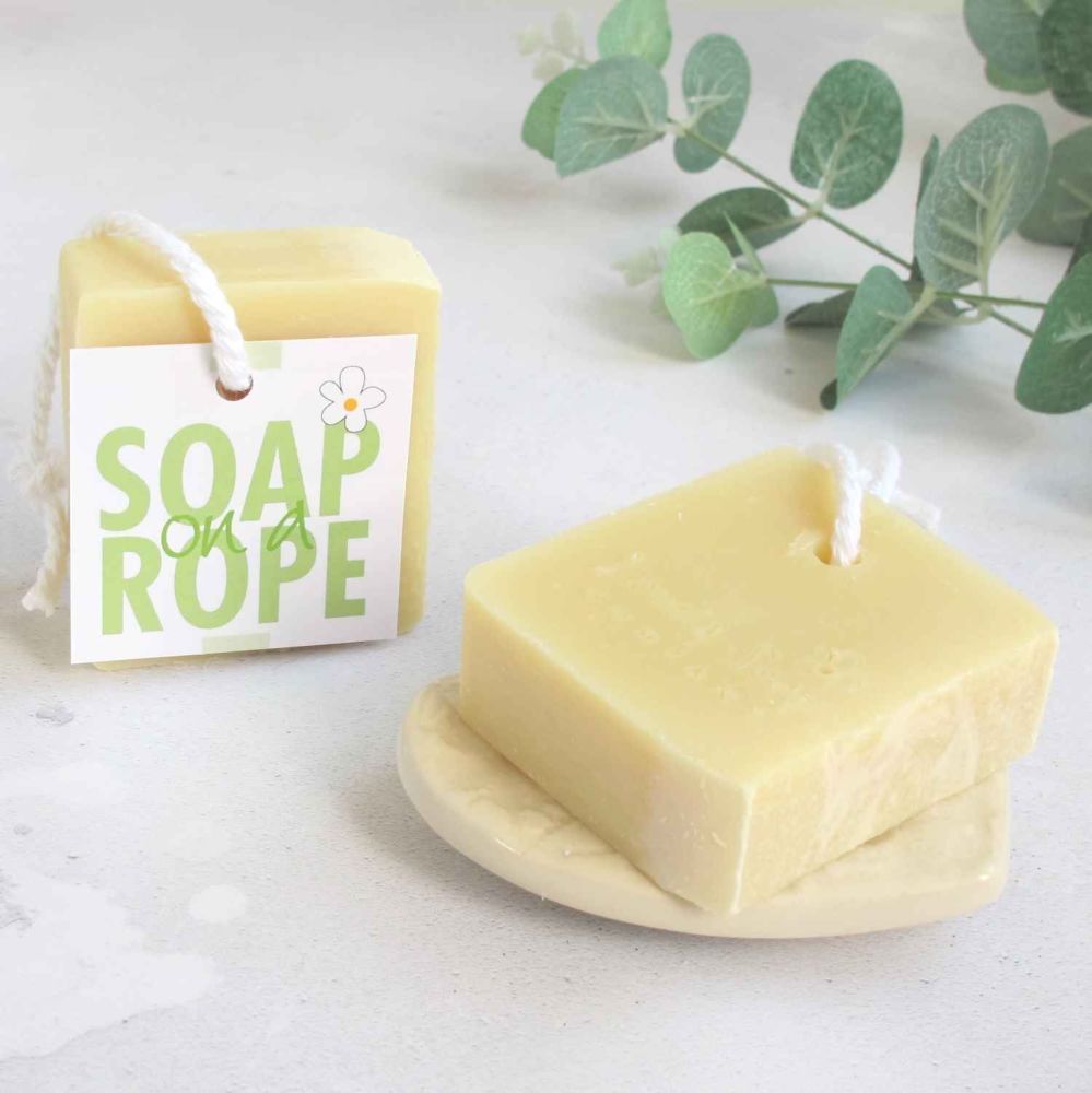 Lemon & Eucalyptus Soap on a Rope Lovely Soap Co