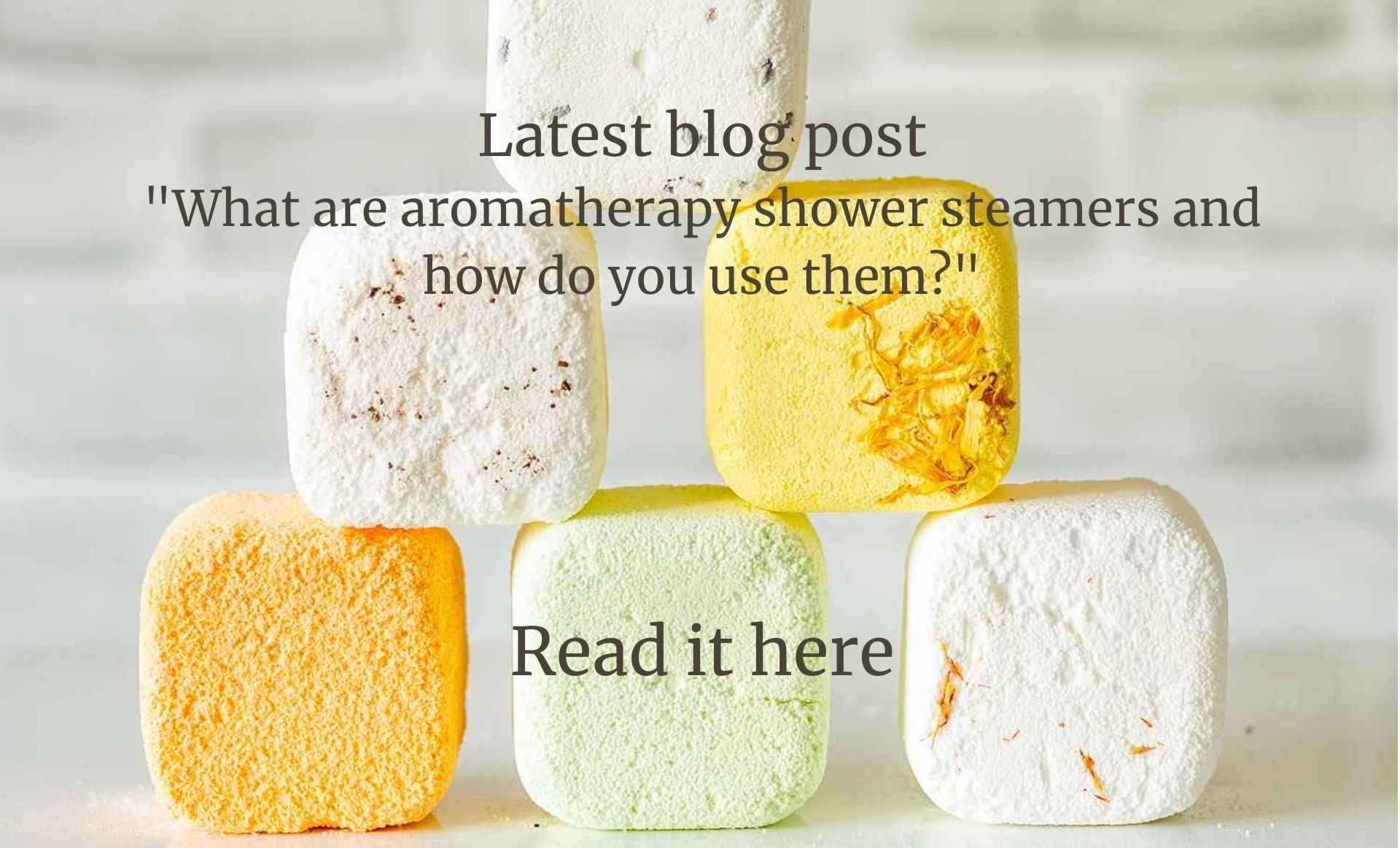 aromatherapy shower steamers and how to use them blog Lovely Soap Co