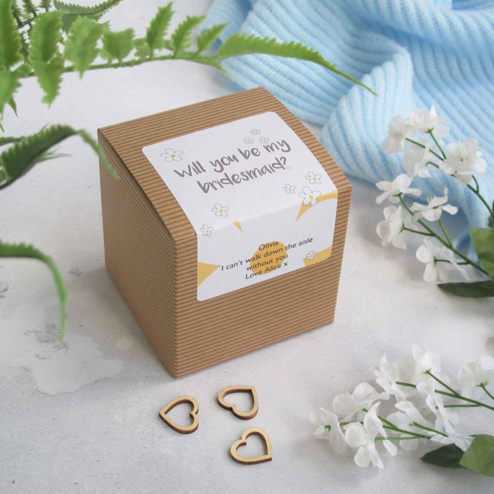 Will You Be My Bridesmaid Personalised Bath Bomb Gift Lovely Soap Co