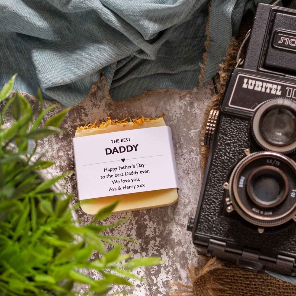 Fathers Day personalised Daddy soap gift Lovely Soap Co small