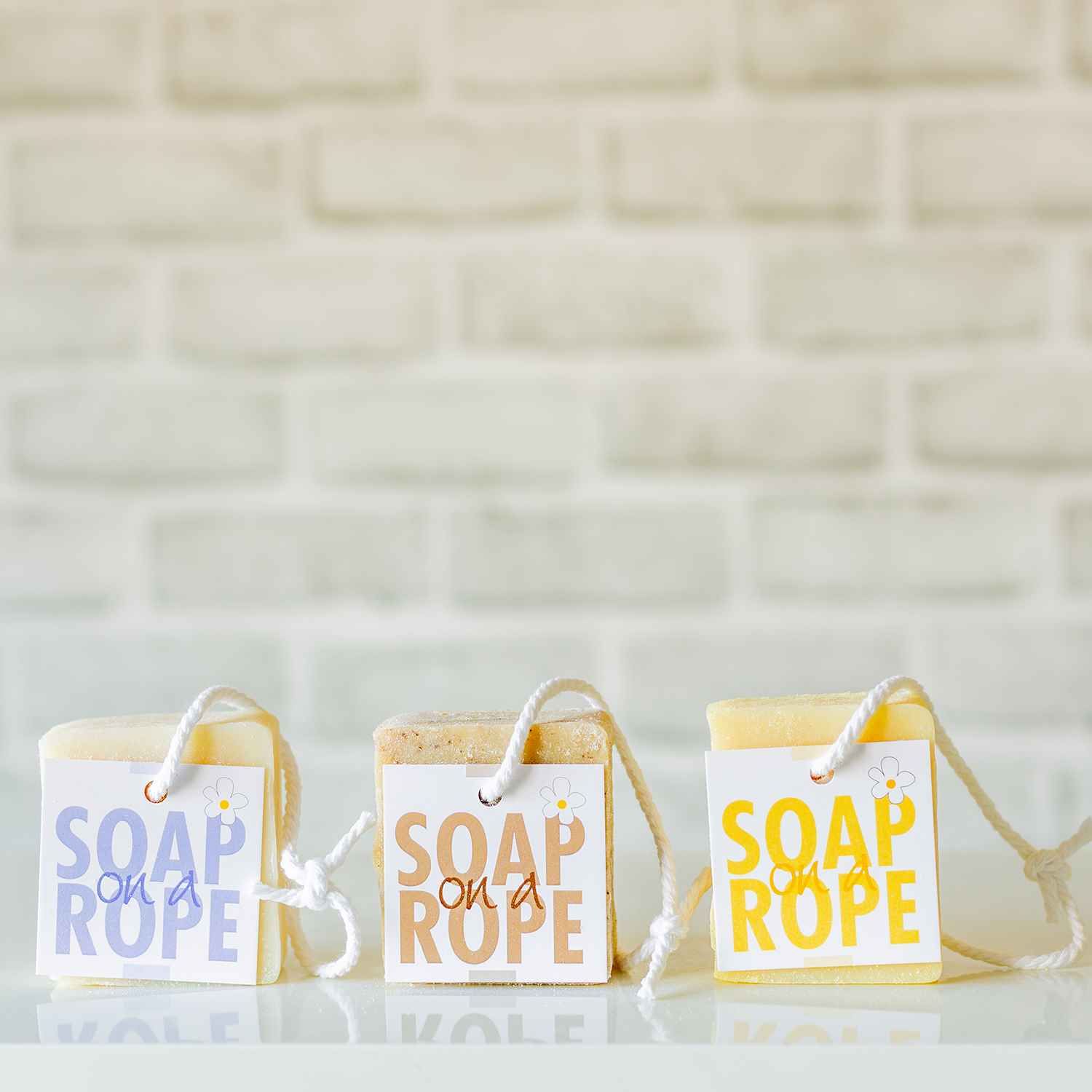 shower soap on a rope for men Lovely Soap Co