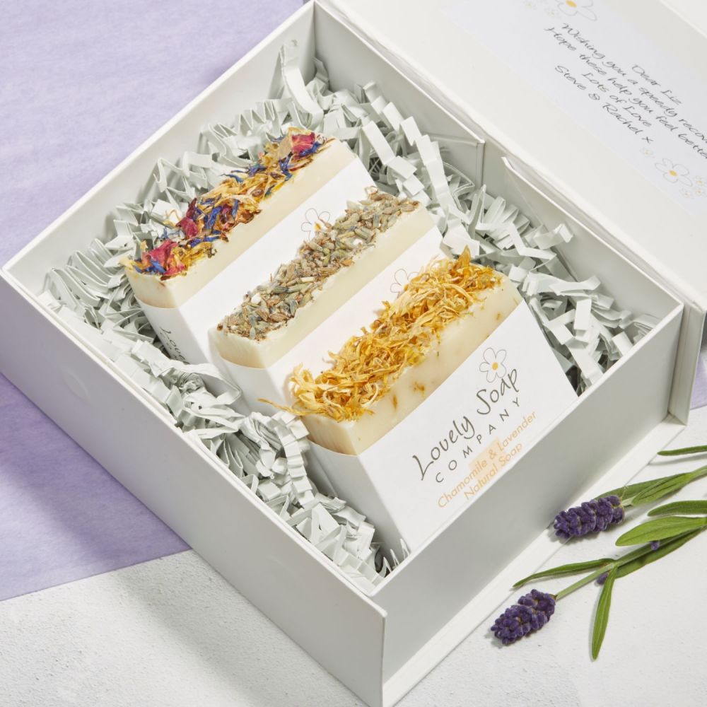 Personalised Lavender Soap Collection Gift Set Lovely Soap Co