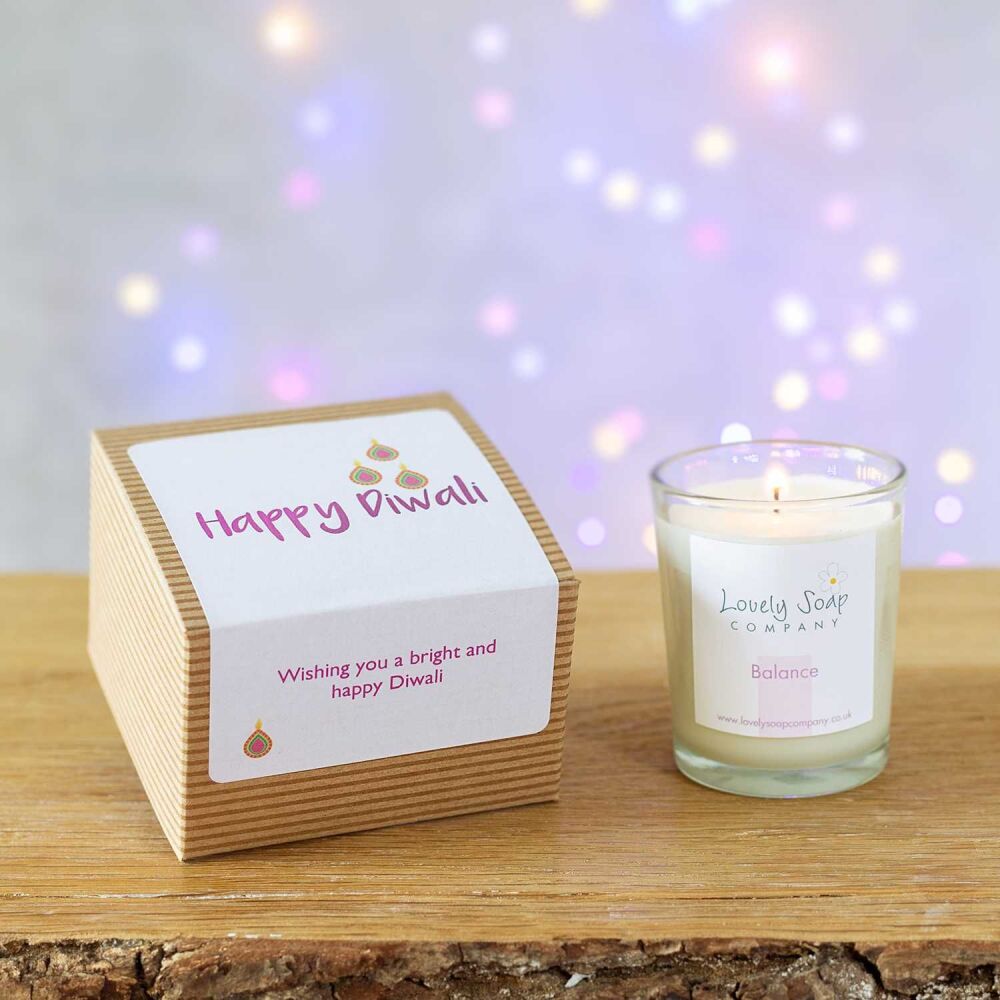 Diwali Personalised Candle Gift Lovely Soap Co