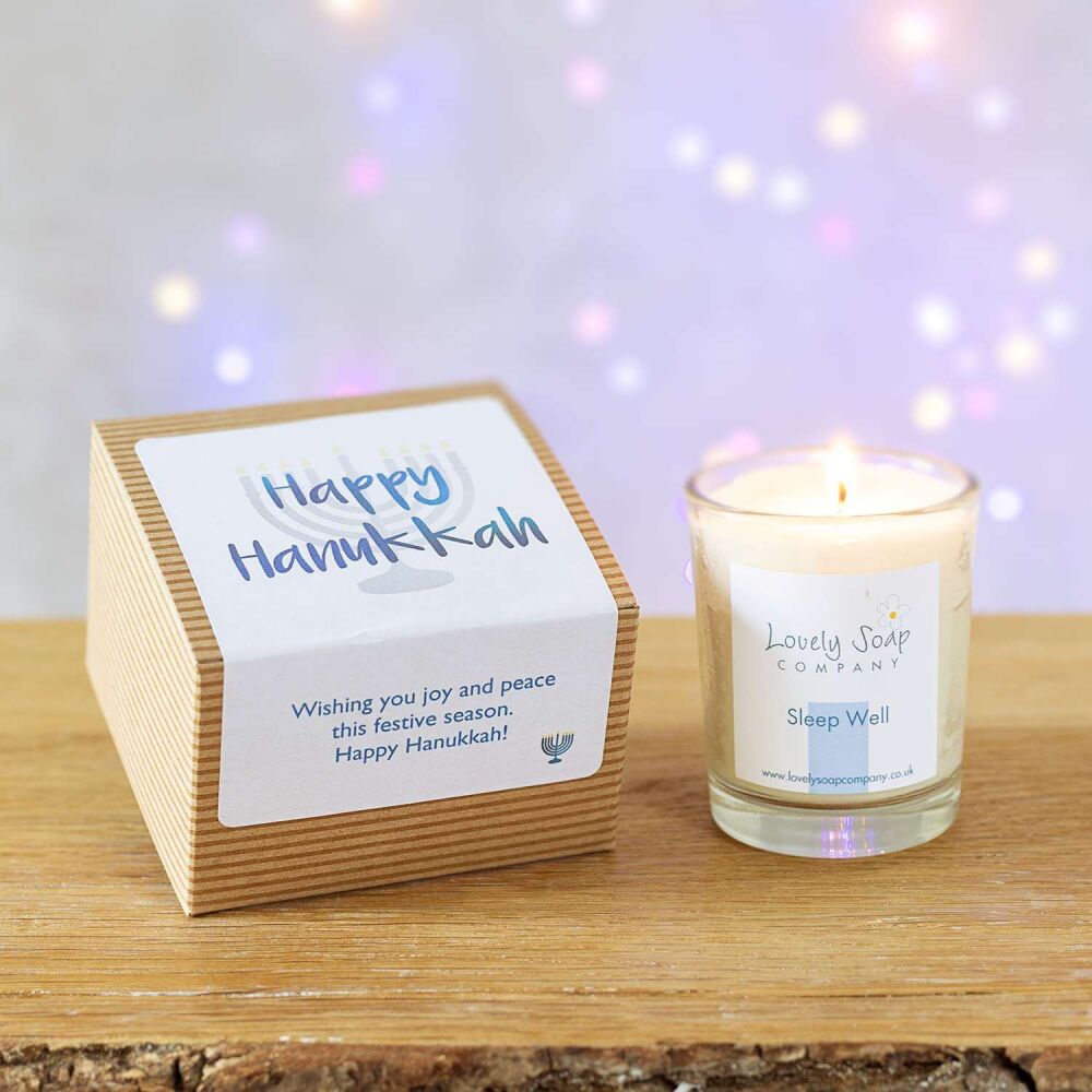 Hanukkah Personalised Candle Gift Lovely Soap Co