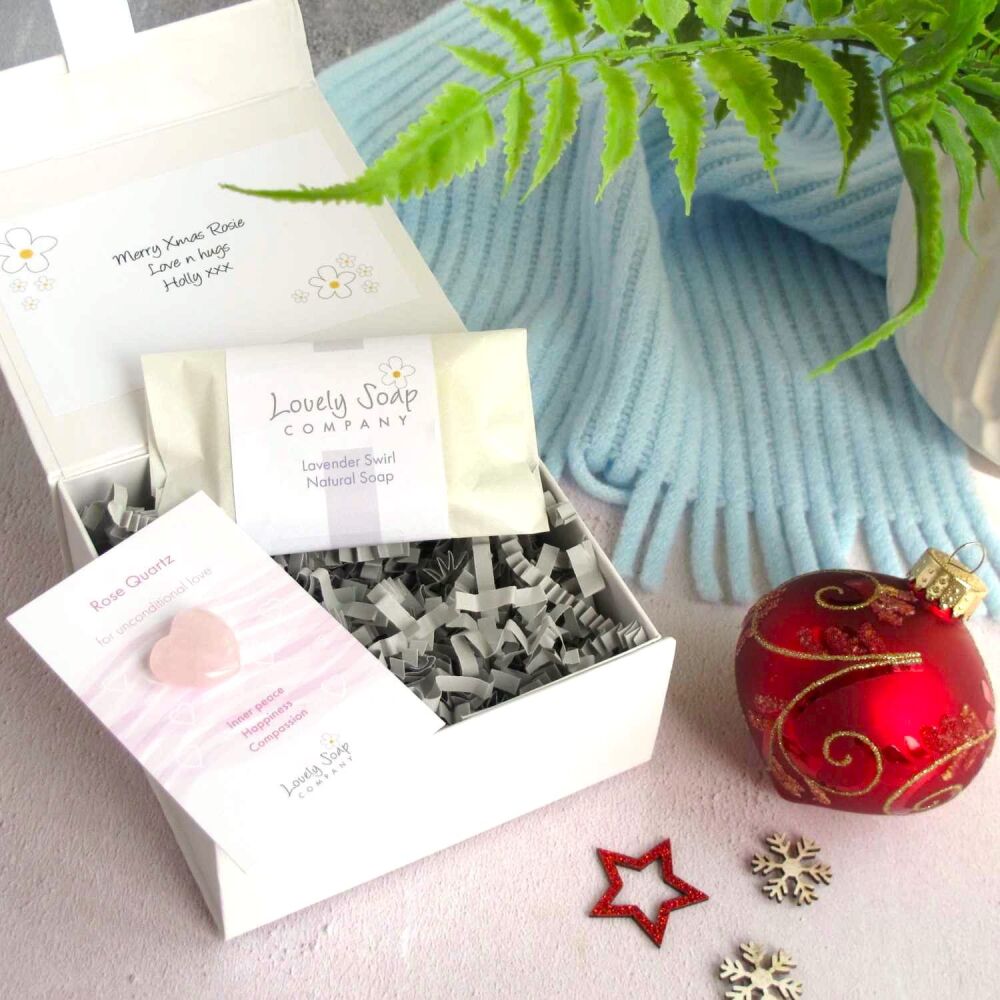 Soap & Crystal personalised Xmas gift Lovely Soap Co