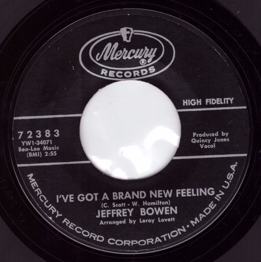 Jeffrey Bowen - I've Got A Brand New Feeling