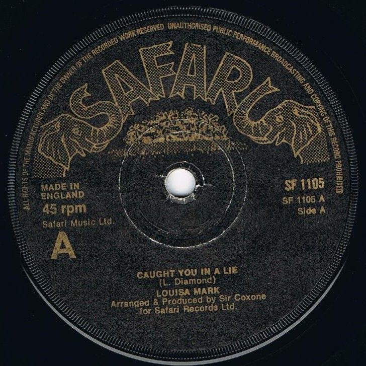 ジャマイカ7” Louisa Mark Caught You In A Lie none Gussie /00050 Louisa Mark – Caught You In A Lie – Vinyl (7