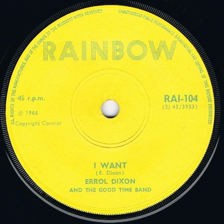 ERROL DIXON - I WANT