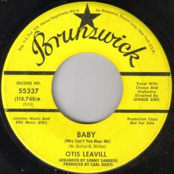 OTIS LEAVILL - BABY (WHY CAN'T YOU HEAR ME)