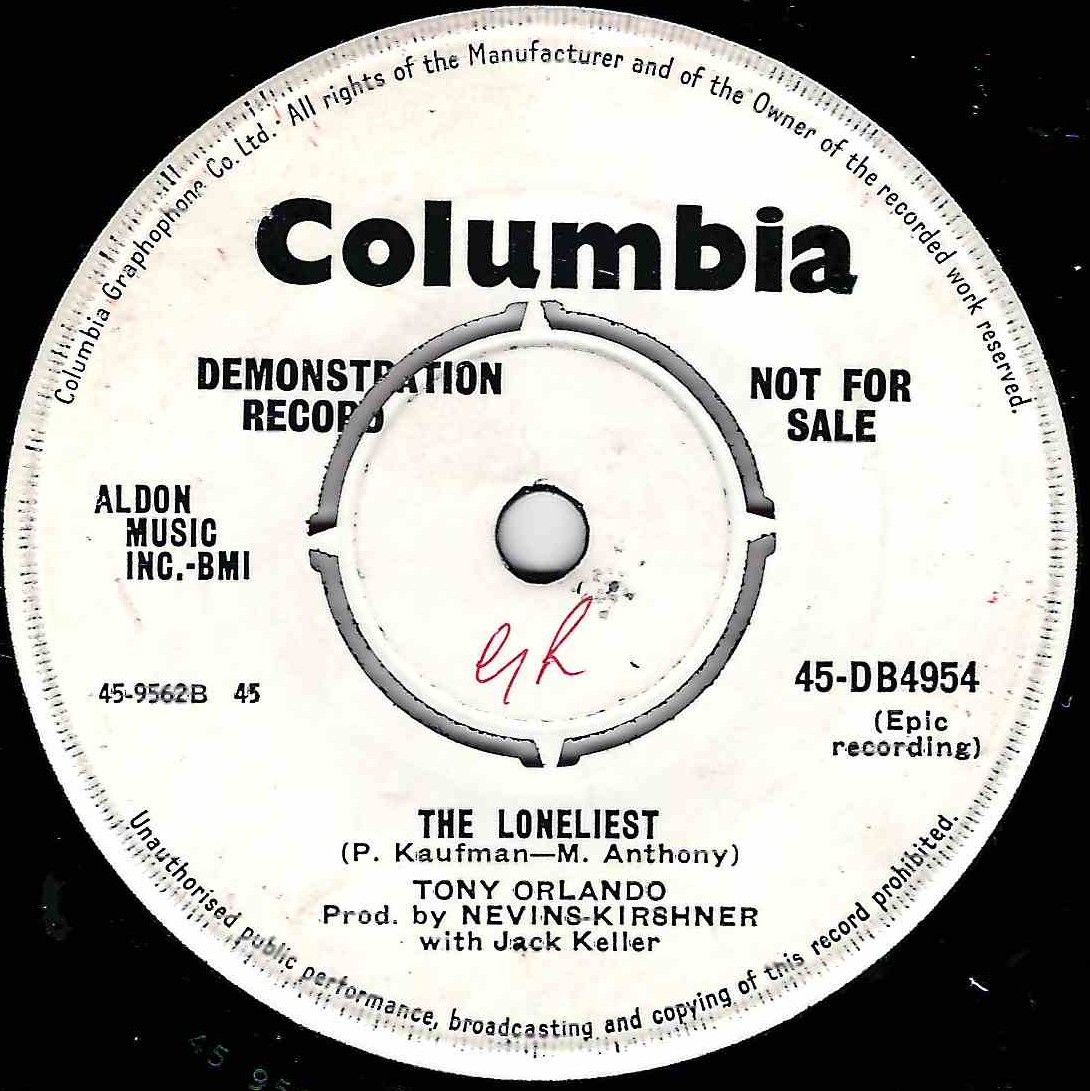 TONY ORLANDO - THE LONELIEST