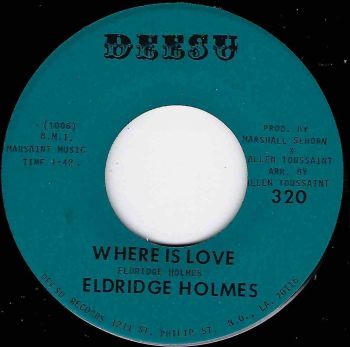 ELDRIDGE HOLMES - WHERE IS LOVE
