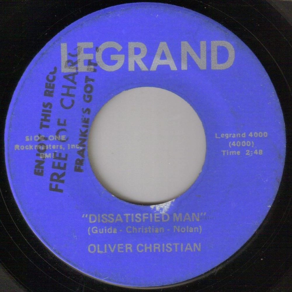 OLIVER CHRISTIAN - DISSATISFIED MAN