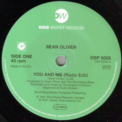 SEAN OLIVER - YOU AND ME