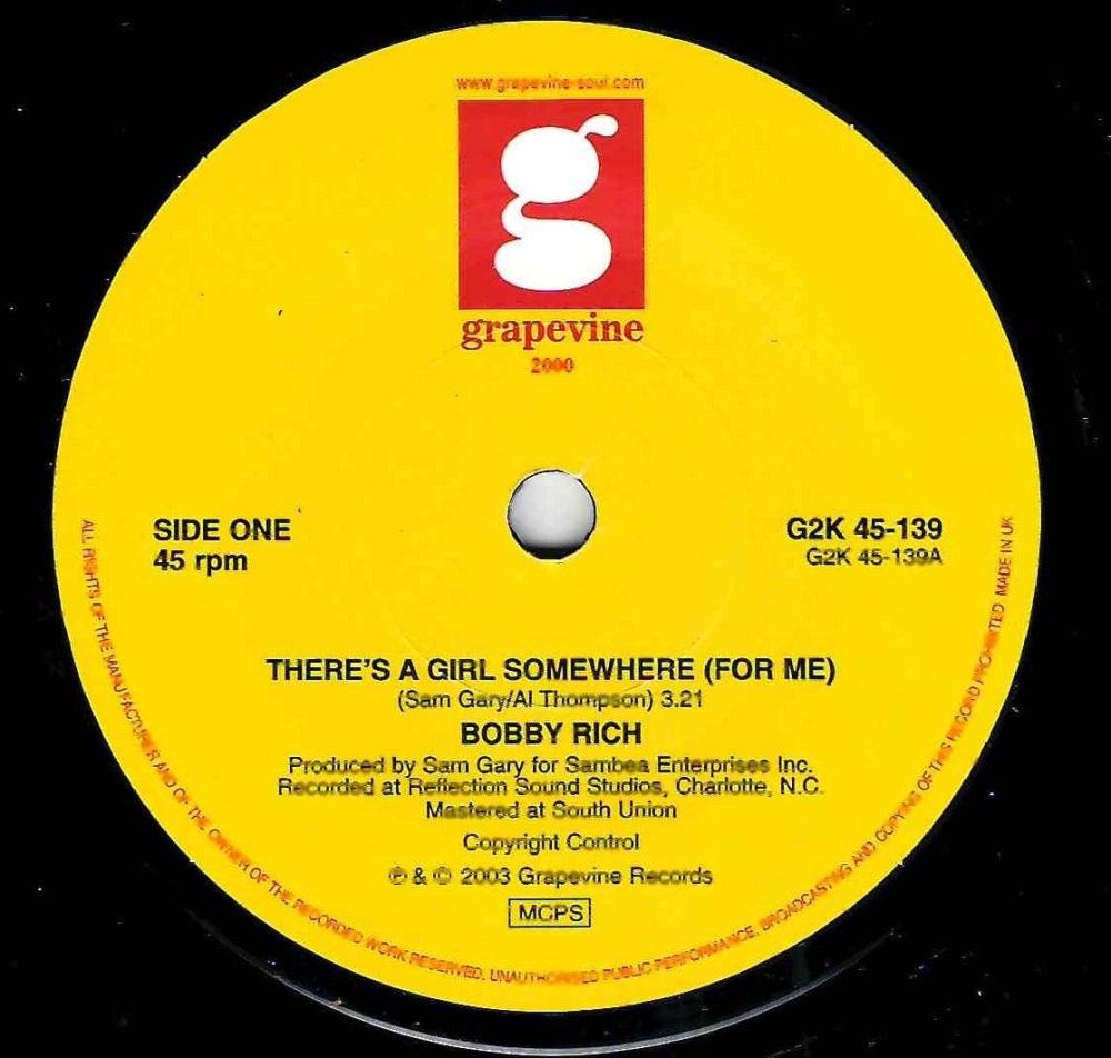 BOBBY RICH - I CAN'T HELP MYSELF (I'M JUST DREAMIN)