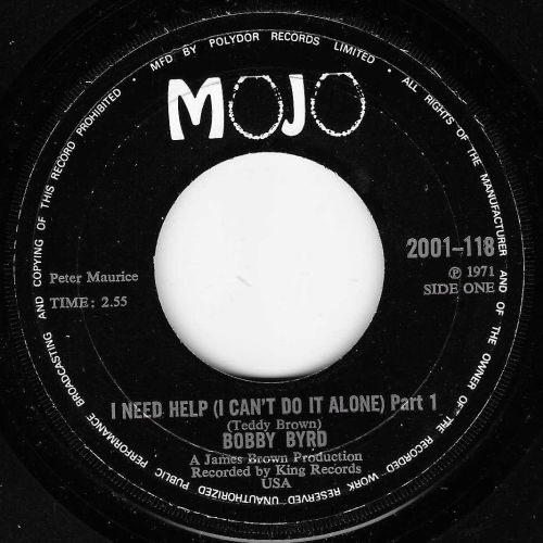 BOBBY BYRD - I NEED HELP pt1 & 2