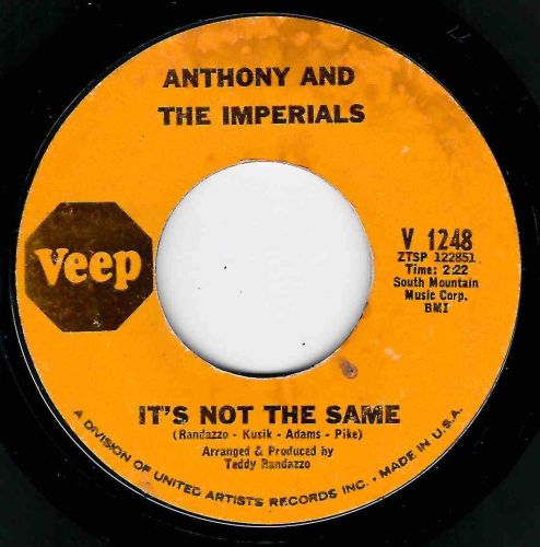 LITTLE ANTHONY & THE IMPERIALS - IT'S NOT THE SAME