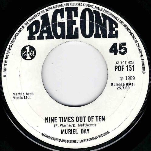MURIEL DAY - NINE TIMES OUT OF TEN