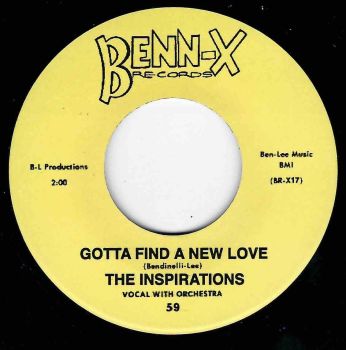 INSPIRATIONS - GOTTA FIND A NEW LOVE / I CAN FEEL IT