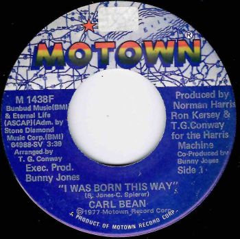 CARL BEAN - I WAS BORN THIS WAY