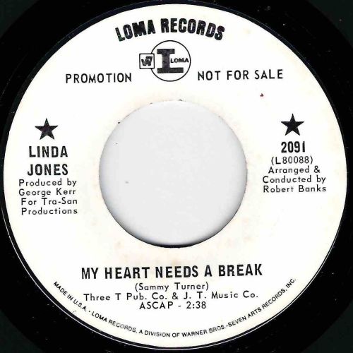 LINDA JONES - MY HEART NEEDS A BREAK
