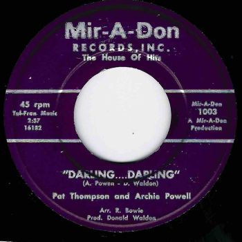 PAT THOMPSON AND ARCHIE POWELL - DARLING...DARLING