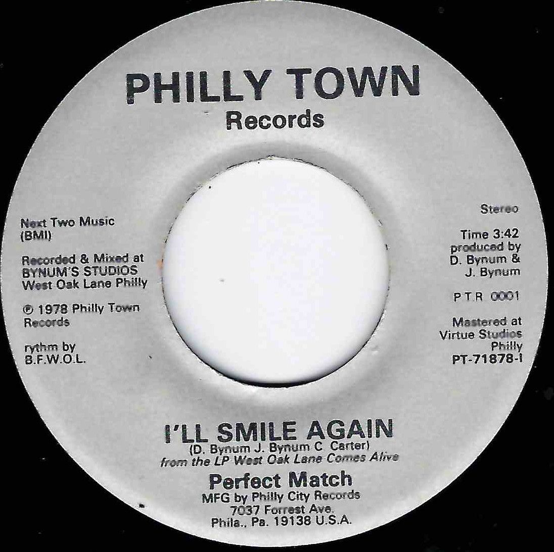 PERFECT MATCH - I'LL SMILE AGAIN