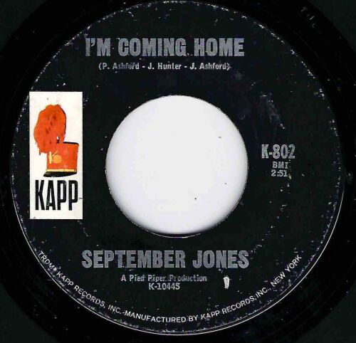 SEPTEMBER JONES - I'M COMING HOME