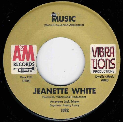 JEANETTE WHITE - NO SUNSHINE