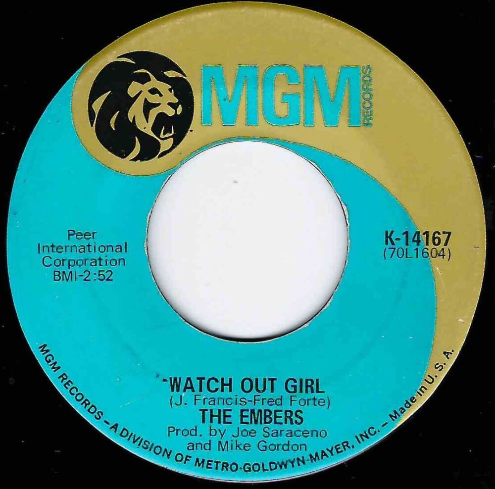 EMBERS - WATCH OUT GIRL