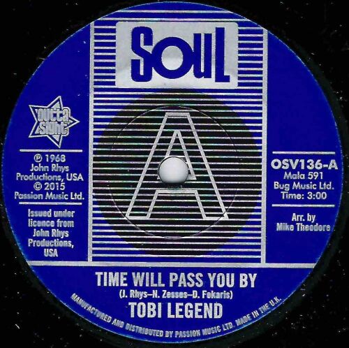 TOBI LEGEND - TIME WILL PASS YOU BY