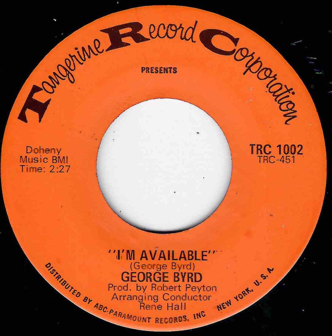BYRD I'M AVAILABLE