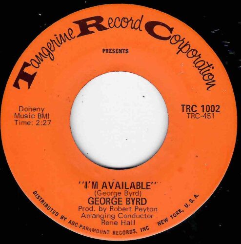 GEORGE BYRD - I'M AVAILABLE