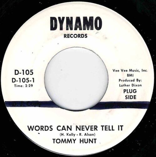 TOMMY HUNT - WORDS CAN NEVER TELL IT