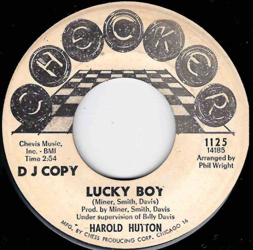 HAROLD HUTTON - LUCKY BOY / IT'S A GOOD THING