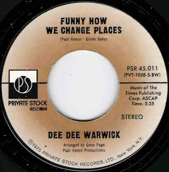DEE DEE WARWICK - FUNNY HOW WE CHANGE PLACES