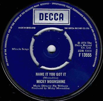 MICKY MOONSHINE - NAME IT YOU GOT IT