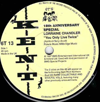 LORRAINE CHANDLER / METROS - YOU ONLY LIVE TWICE / MY IMAGINATION