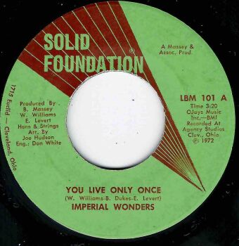 IMPERIAL WONDERS - YOU LIVE ONLY ONCE